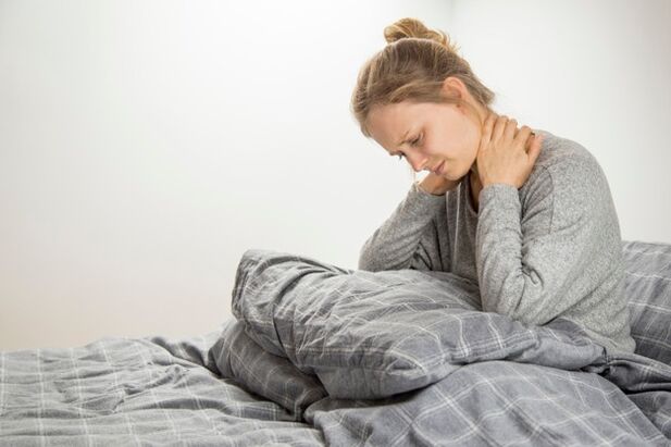 Dolor del cuello causado por la osteocondrosis cervical