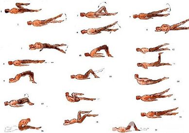 Entrenamiento físico para la osteocondrosis lumbar